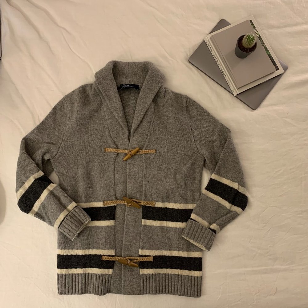 M Tall Gap grey lambs wool cardigan